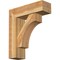 Ekena Millwork Westlake Block Rough Sawn Bracket w/ Offset Brace, Western Red Cedar, 8"W x 26"D x 30"H BKT0806X26X30WTL05RWR - alternate 1